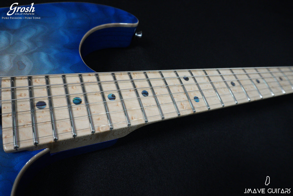 Grosh Guitars Bent Top Blue Burst (6634658103493)