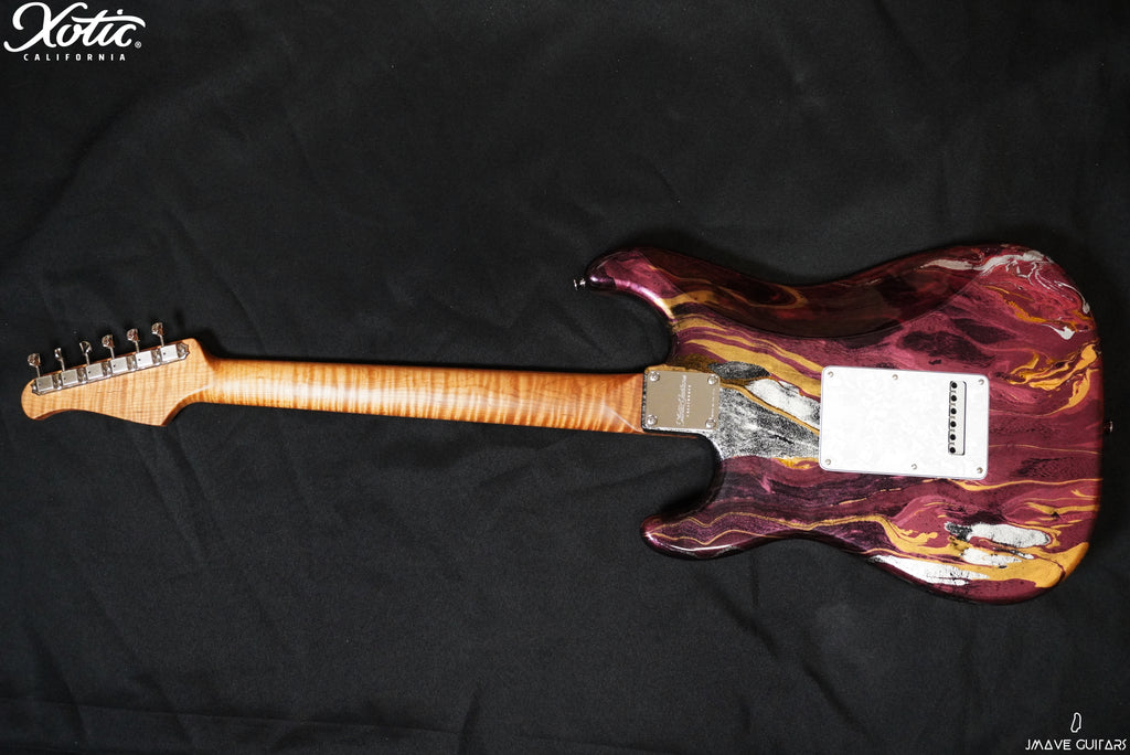 Xotic Guitars XSC-1 Fire Oil Slick 5A Roasted Flame Maple Neck (7112704295109)
