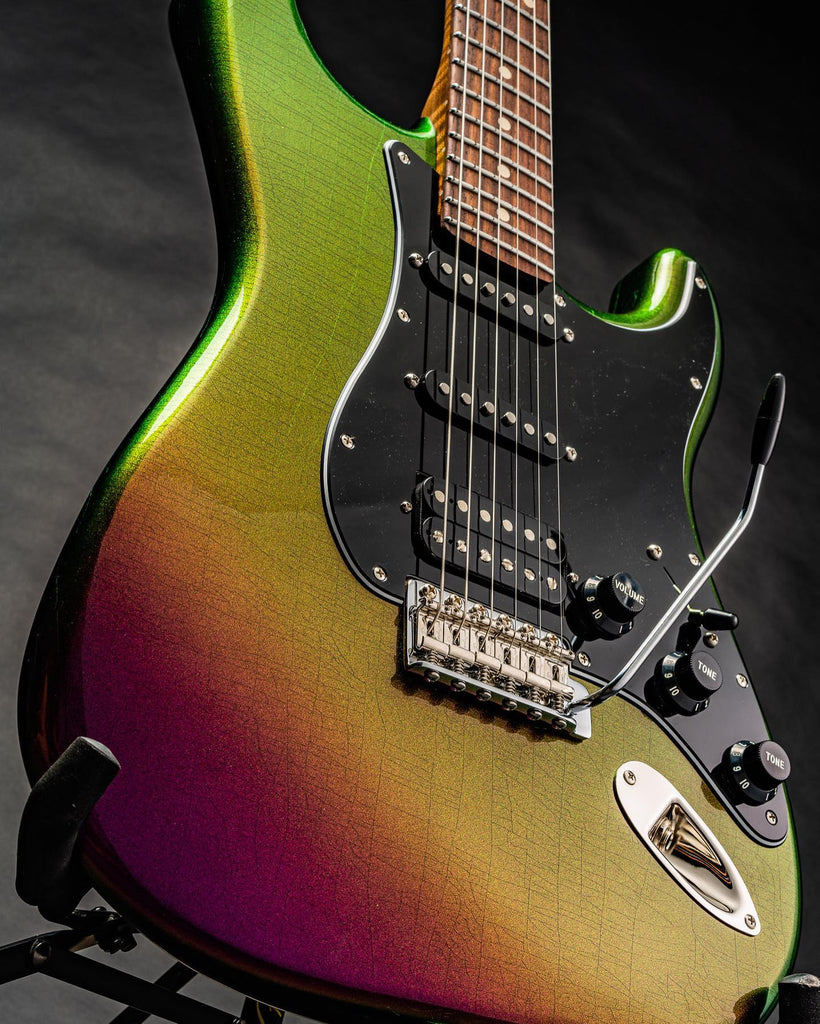 Xotic Guitars XSC-2 Shattered Glass Master-grade Flame Maple Neck (7694780956869)