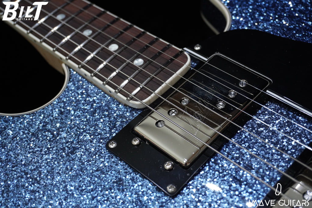 BilT Guitars Volare Blue Sparkle (4393103458402)