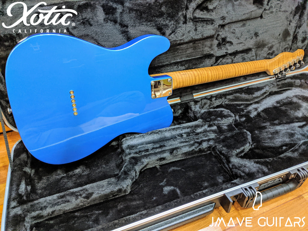Xotic Guitars XTC-1 Lake Placid Blue Master-Grade Roasted Flame Maple Neck (4335178514530)