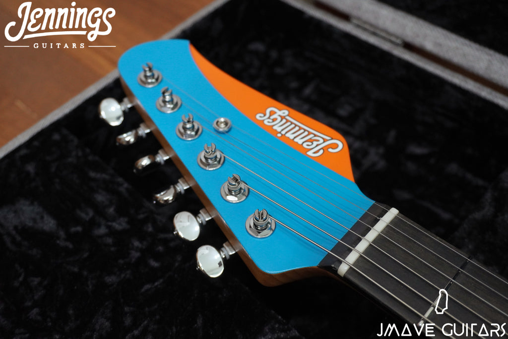 Jennings Guitars Navigator Custom-Hollow Orange/Blue (4494378008674)