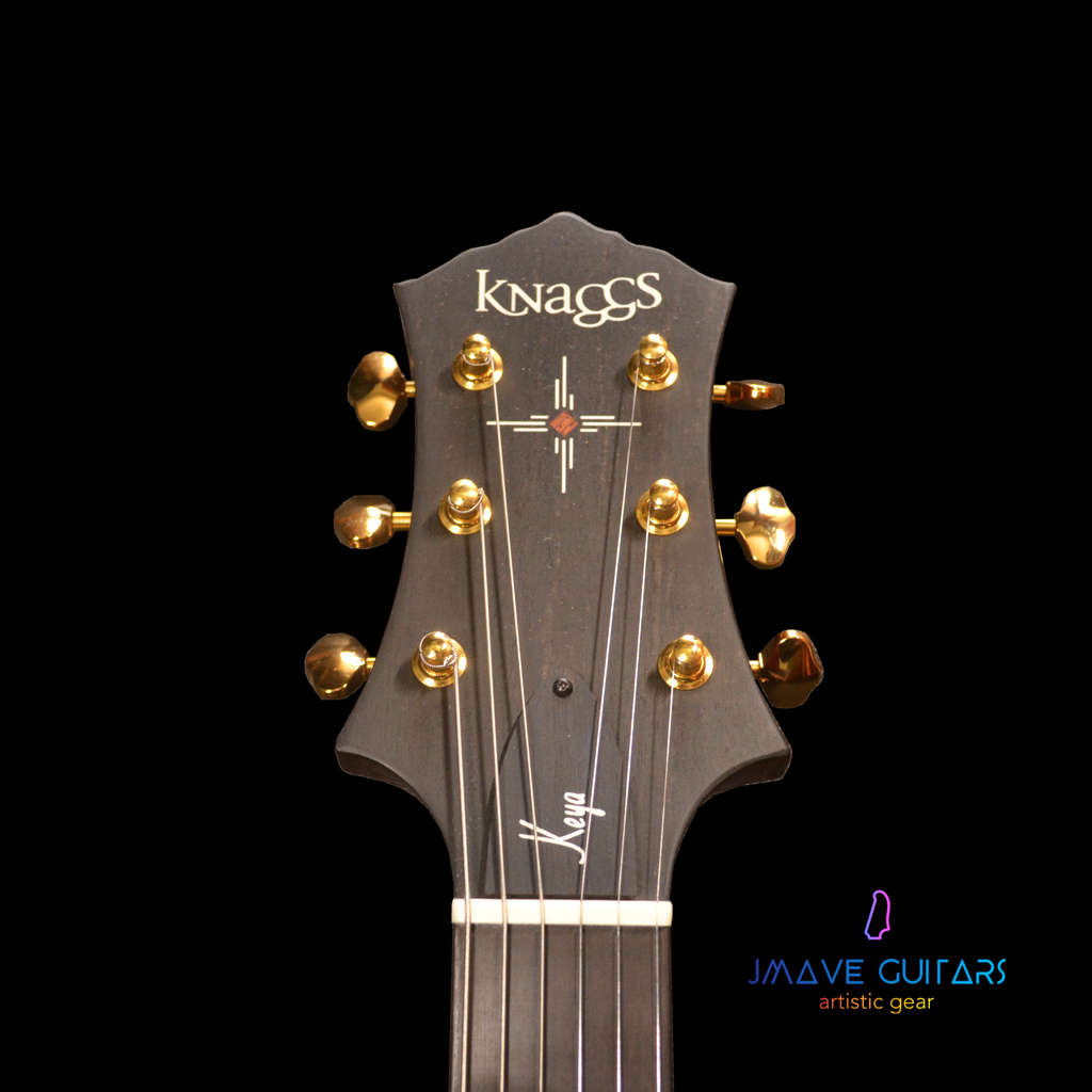 Knaggs Keya T2 Blue Marlin with 5A Flame Maple Top (610224832544)