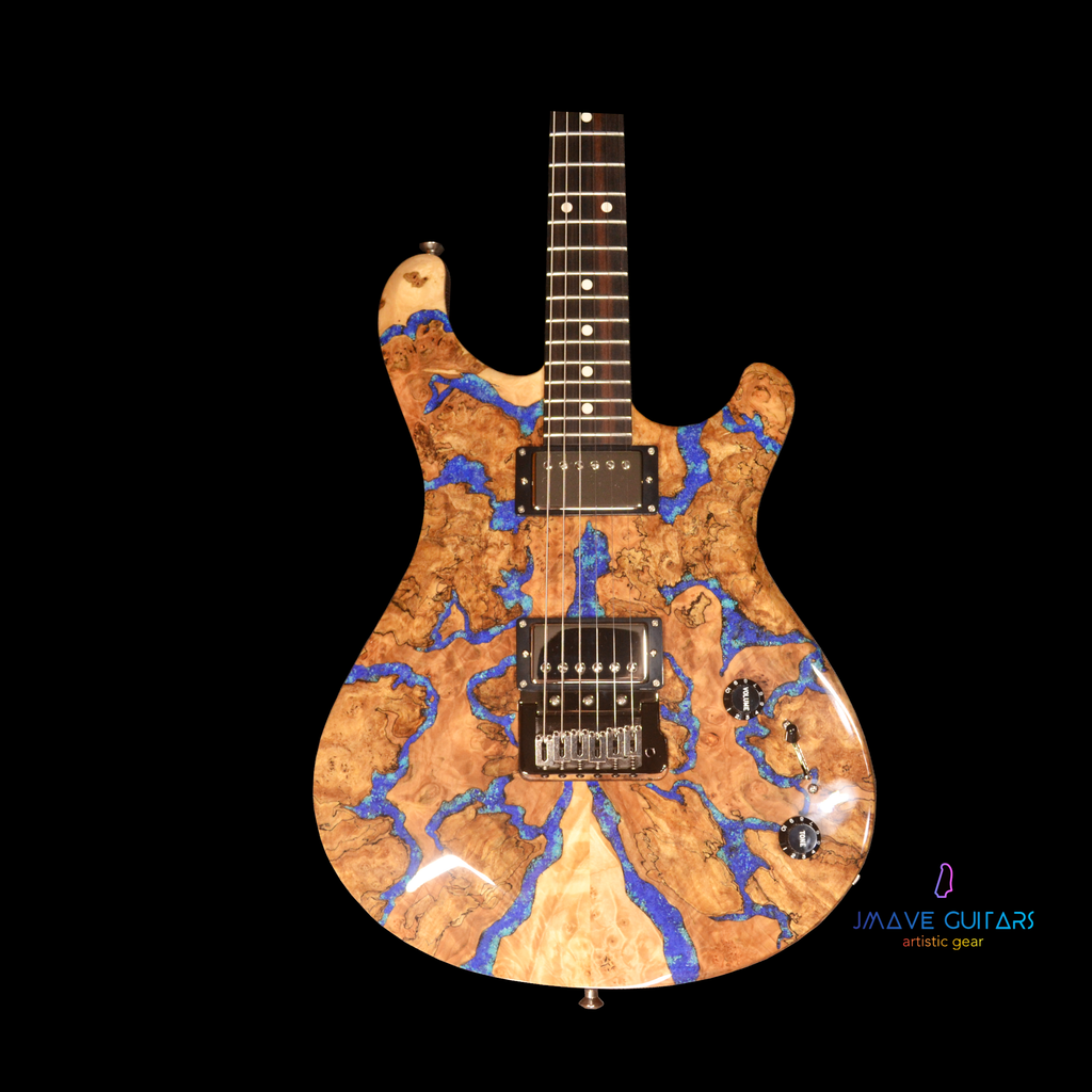 Knaggs Severn T3 Spalted Maple with Lapis Inlay (610170765344)