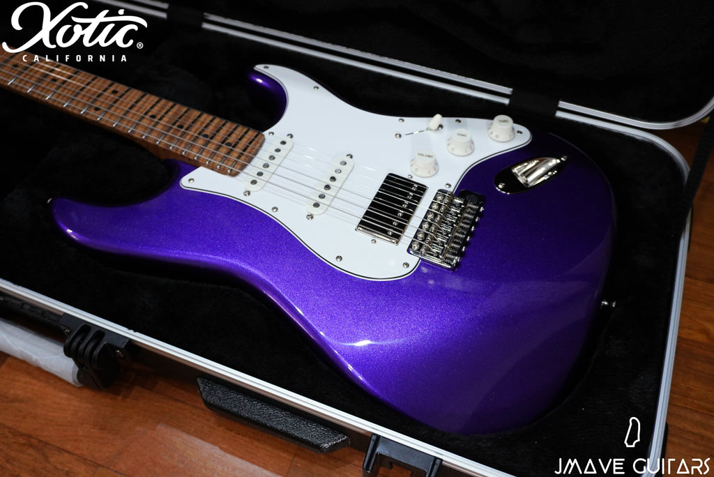 Xotic Guitars XSC-2 Metallic Purple Master Grade Flame Maple Neck (4494656995426)