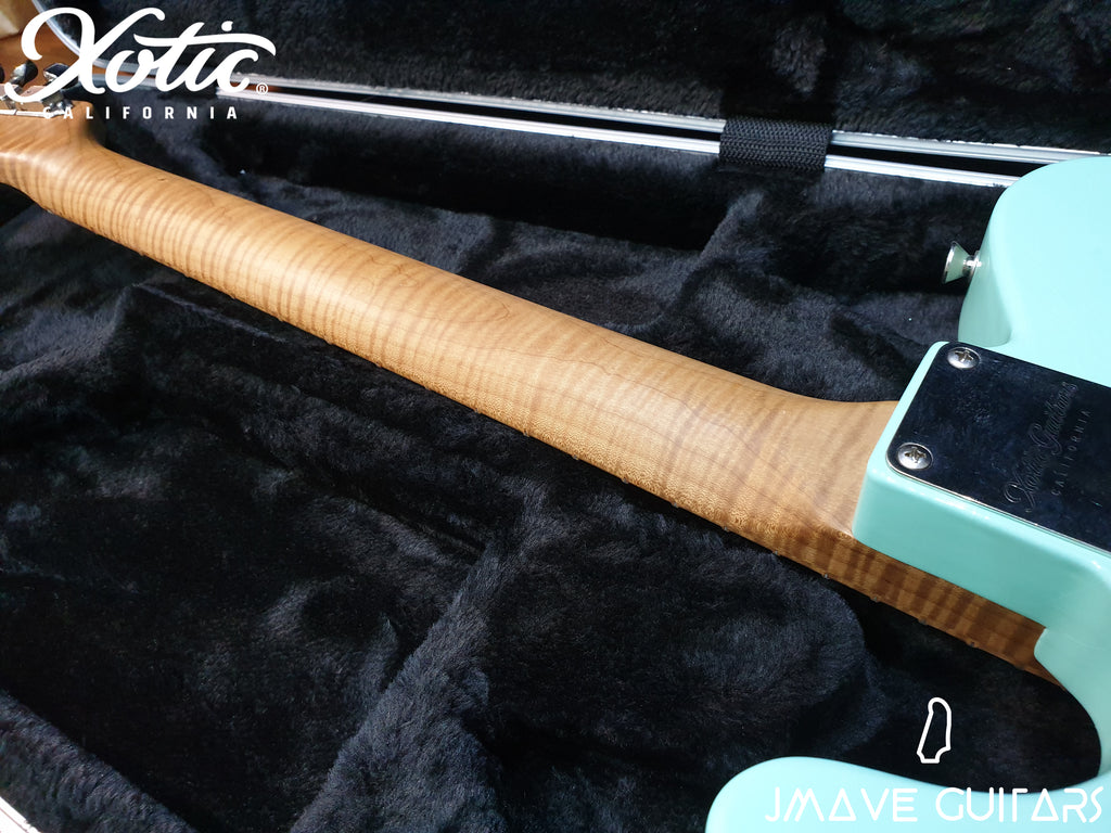 Xotic Guitars XTC-1 Surf Green 5A Roasted Flame Maple Neck (4166782353506)