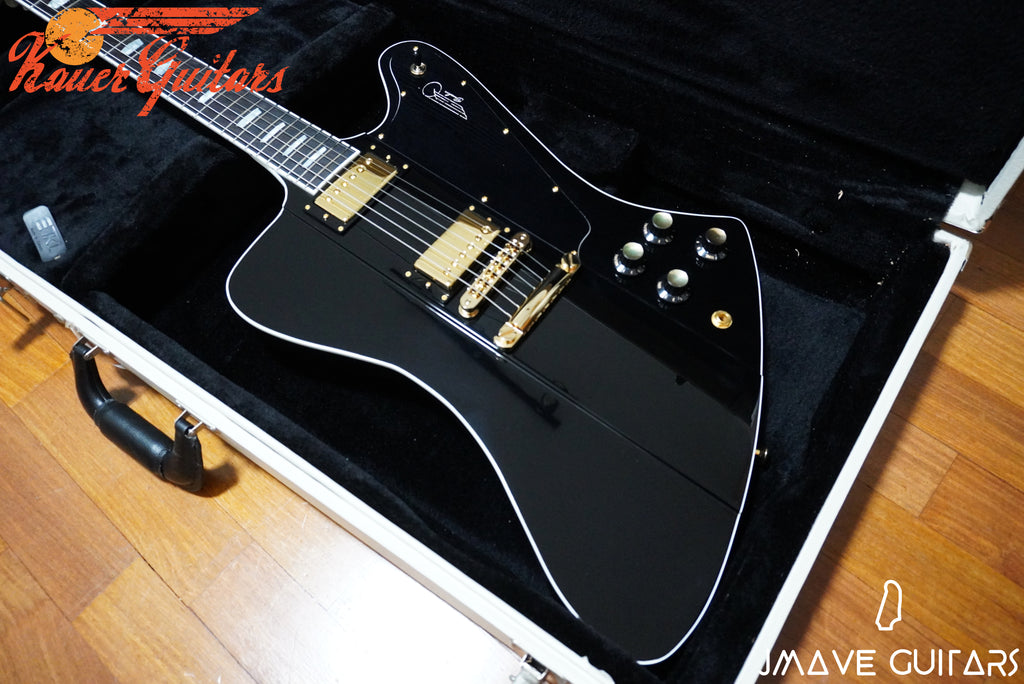 Kauer Guitars Banshee Deluxe in Black and Gold (6129205739717)