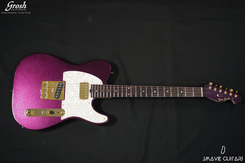 Grosh Guitars NOS Vintage T Blue Purple Sparkle (6634659840197)