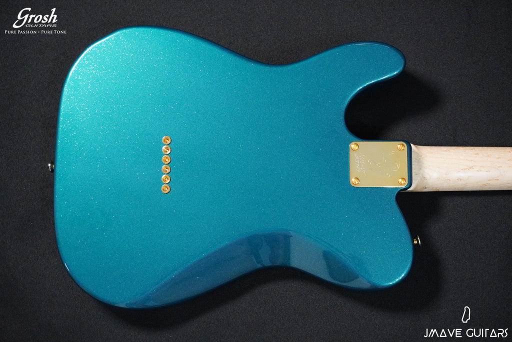Grosh Guitars NOS Vintage T Mermaid Blue Purple Mini-Sparkle (6634661380293)