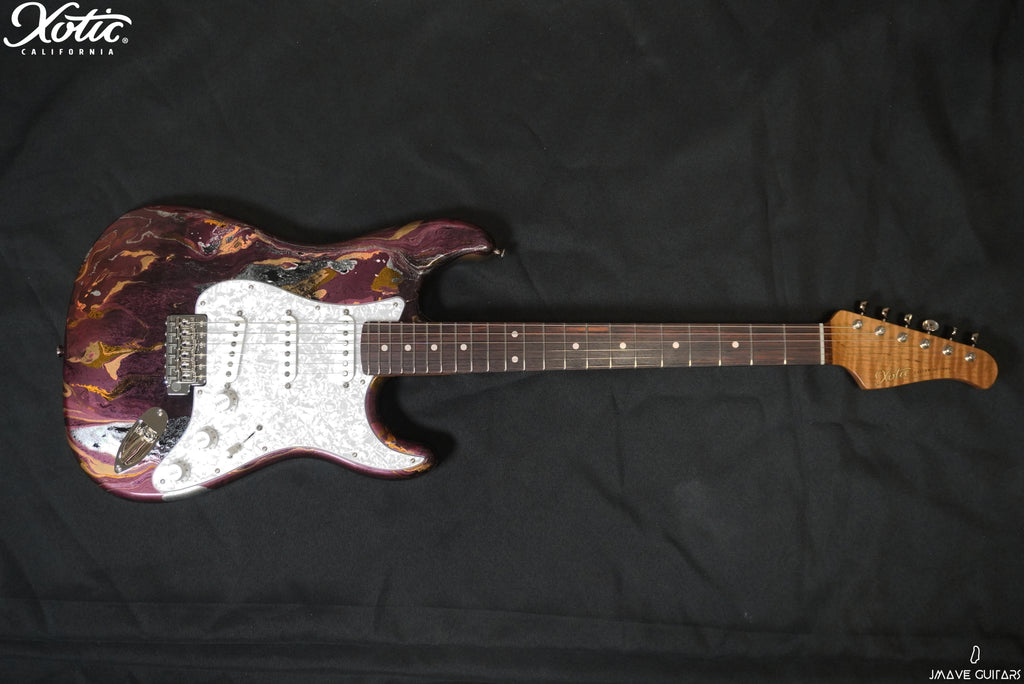 Xotic Guitars XSC-1 Fire Oil Slick 5A Roasted Flame Maple Neck (7112704295109)